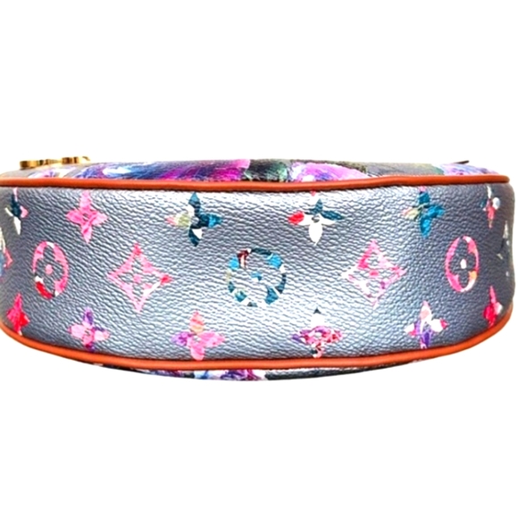 RARE NIB Louis Vuitton LV Garden Metallic Monogram LoopPM Bag Blue - Picture 5 of 15